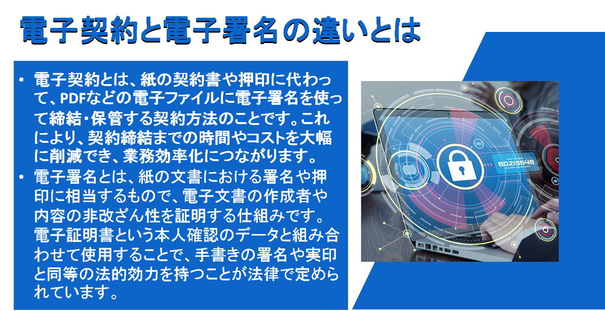 電子署名と電子契約の違い