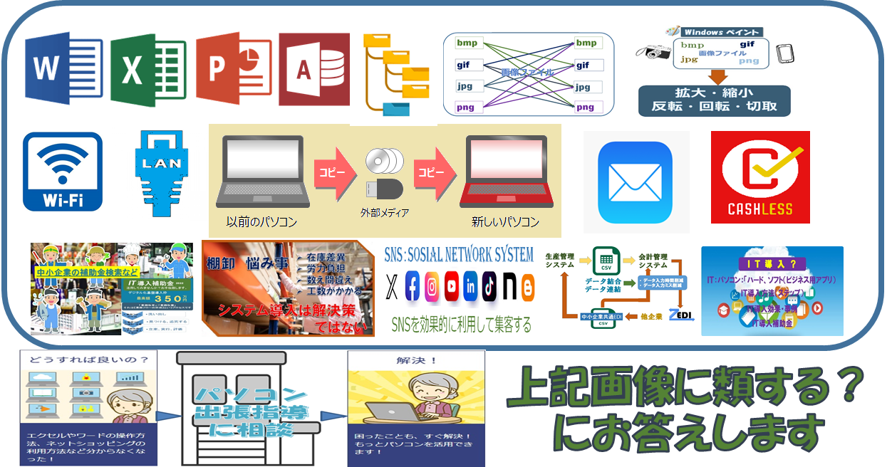 パソコン出張指導